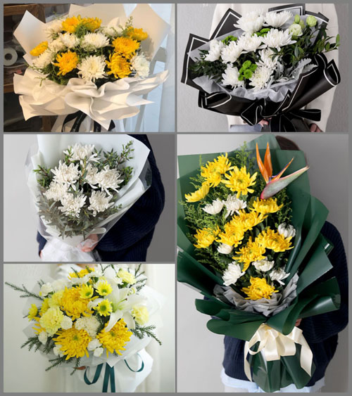 山东青岛平度市李园街道于家店子村白事花束代送
